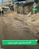 تصاویری از ویرانی به جا مانده در خیابان های اردوگاه جنین و اطراف مسجد بزرگ جنین در کرانه باختری پس از بمباران و حمله هوایی رژیم اشغالگر