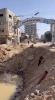 تصاویری از ویرانی در ورودی اردوگاه البریج در مرکز نوار غزه پس از حمله رژیم صهیونیستی