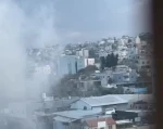 لحظه انفجار بمب در مسیر خودروی نظامی اسرائیلی در طولکرم در کرانه باختری