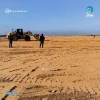 تصاویری از احداث منطقه امنیتی نزدیک دیوار مرزی مصر
