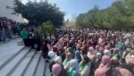 تجمع دانشجویی در اولین روز تحصیلی در راستای حمایت از غزه، مقاومت و شهدا