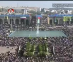 طنین شعار «مرگ بر اسرائیل» مردم در صحن مصلی امام خمینی (ره)
