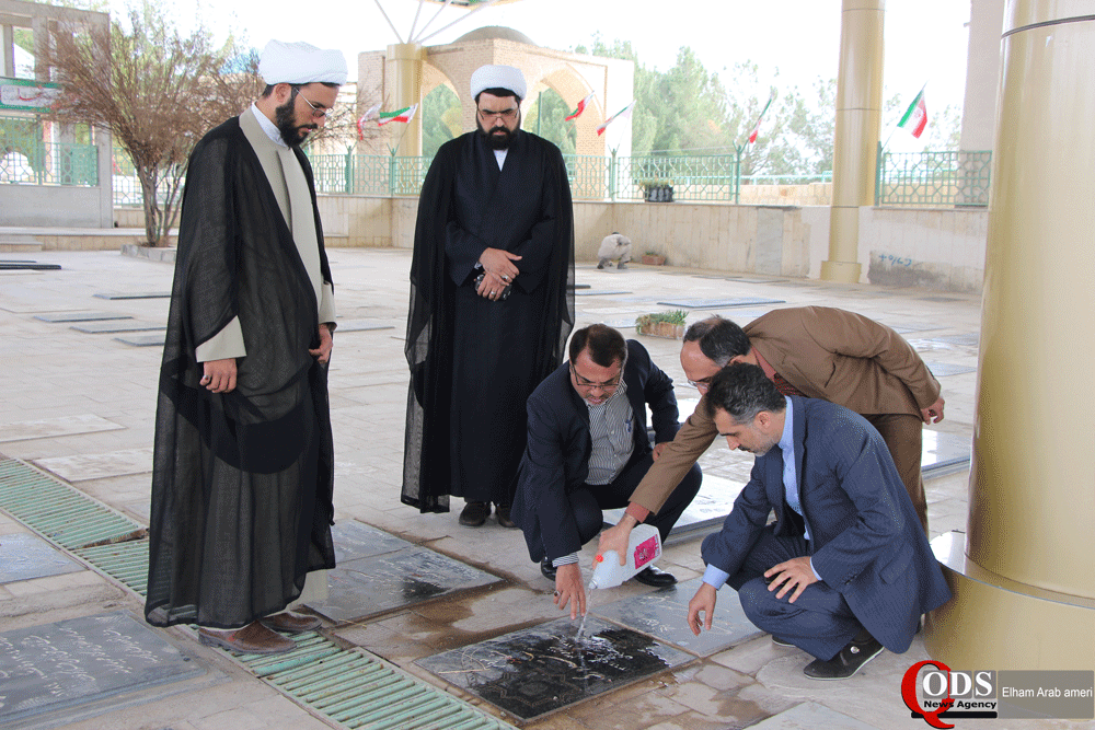 نثارگل یادگار امام (ره) به مقام والای شهدای استان خراسان جنوبی 2